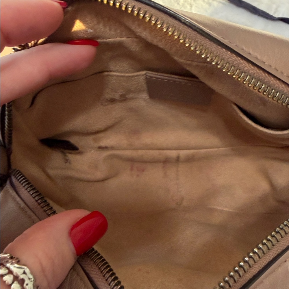 Gucci Tan Crossbody Bag with Gold Accents - Picture 10 of 12